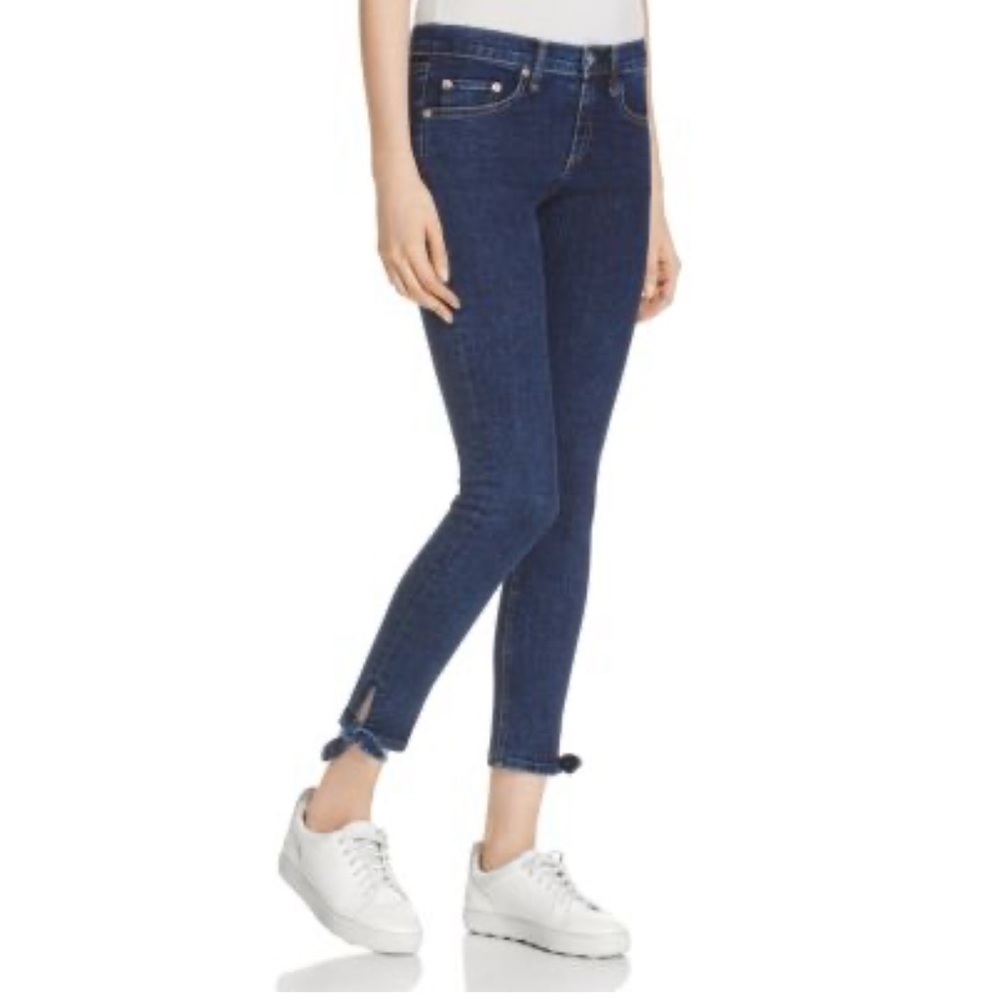 Rag & Bone Stevie Ankle Tie Hem Capri Jeans